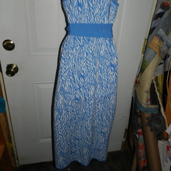 Diane Von Furstenberg X Target Collared Sea Twig Blue Wrap Dress M🆕📦⌚🏃🏻💨⚡🚚 - Picture 13 of 16